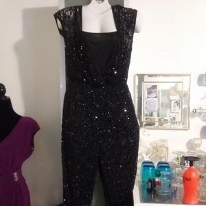 Black lace jumpsuit